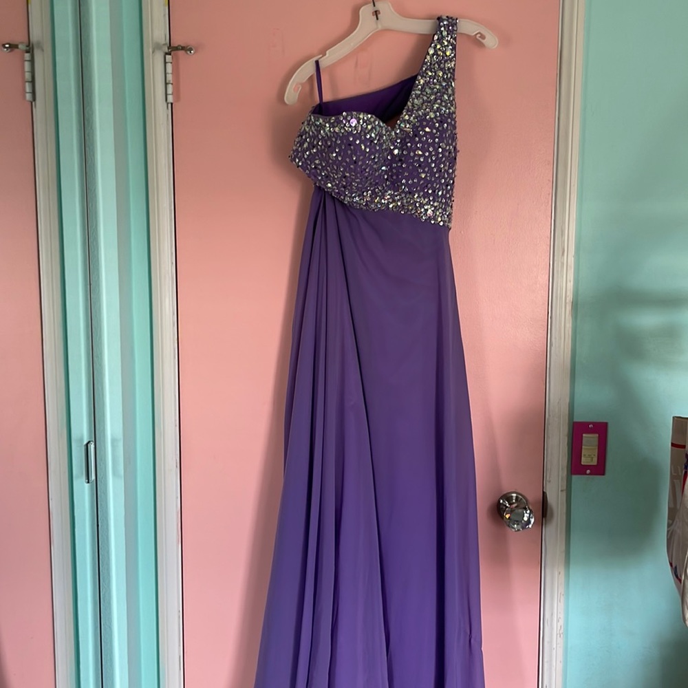 Purple Sparkle Prom Dress